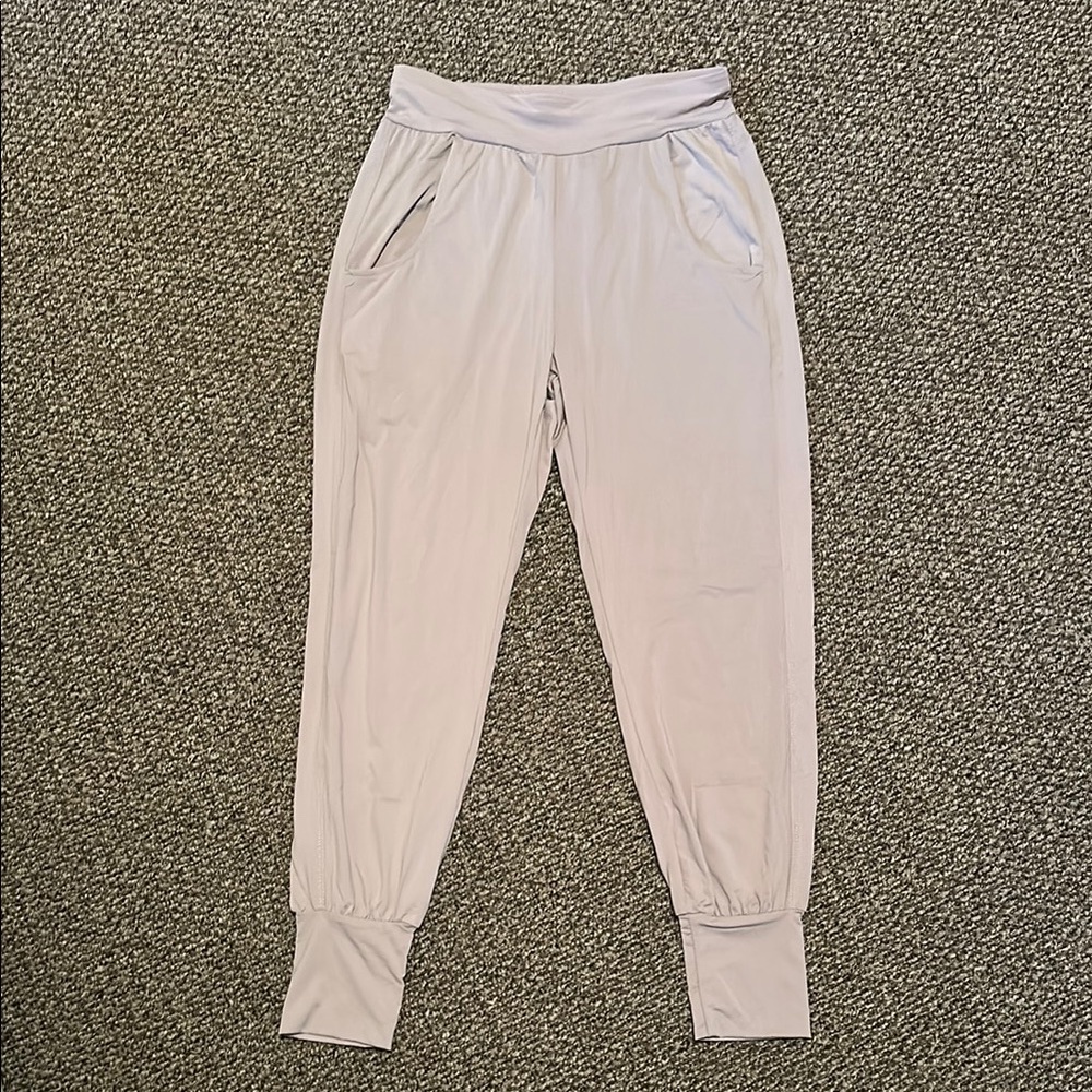 ZYIA lilac joggers in a bottle